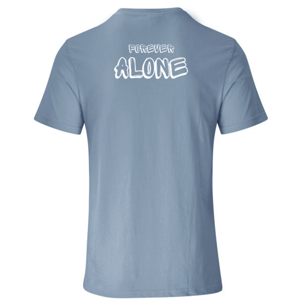 Forever Alone Back Grey White