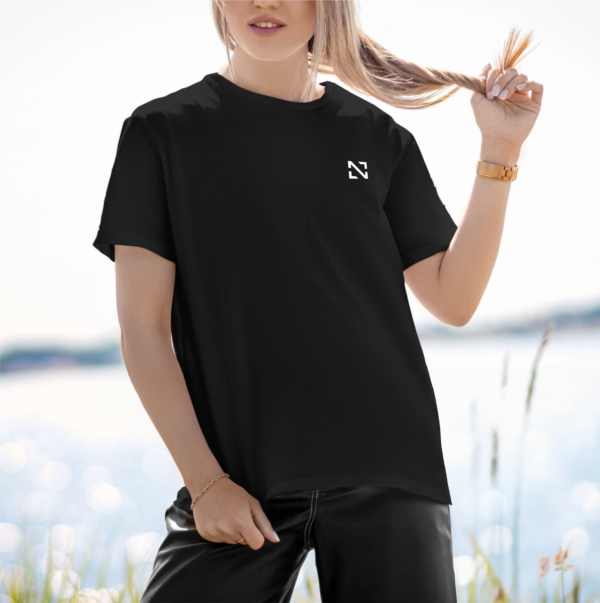 Nex Zone plain logo tshirt black